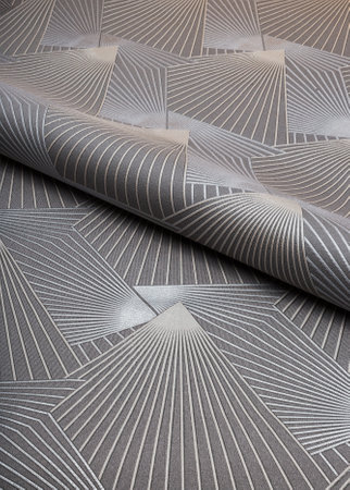 Large roll of wallpaper for the wall with a beautiful textureの写真素材
