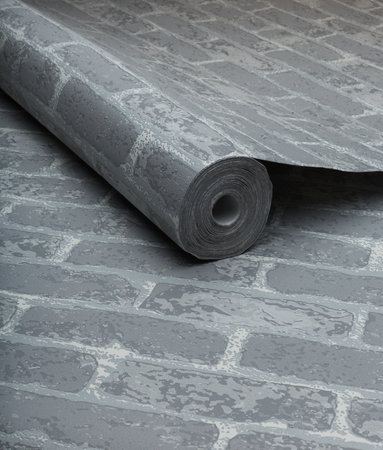 Large roll of wallpaper for the wall with a beautiful textureの写真素材