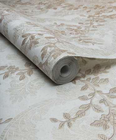Large roll of wallpaper for the wall with a beautiful textureの写真素材