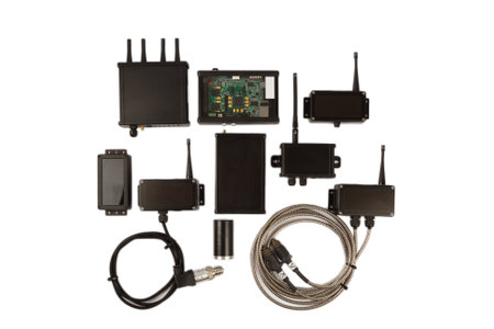 Modern electronic circuits on a white background, a set of various devicesの写真素材