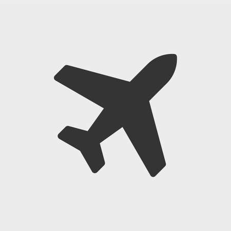 Airport or plane. Simple vector icon, well suited for use in tiny sizesのイラスト素材