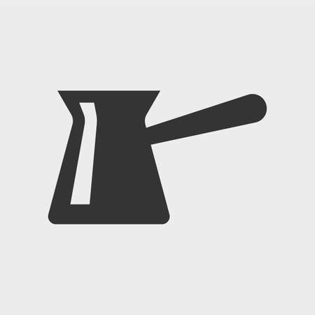 Turk or coffee. Simple monochrome vector icon or pictogramのイラスト素材
