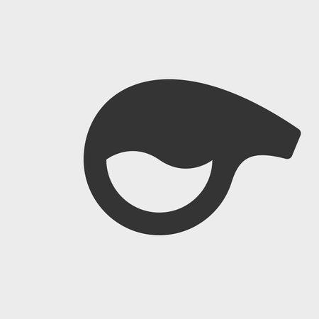 Retort. Simple vector black and white icon or pictogramのイラスト素材