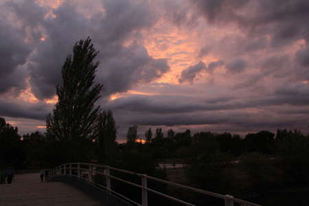 sunset viewの写真素材