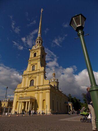 Peter and Paul Cathedral in St. Petersburg.のeditorial素材