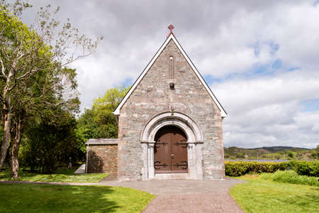 Famous oratory in the Gougane Barra in County Cork,Ireland.の写真素材
