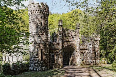 Ballysaggartmore Towers located close to Lismore,Co.Waterford,Irelandのeditorial素材