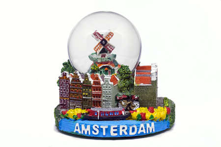 Amsterdam Snow Globeの写真素材