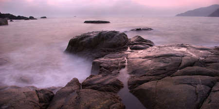 Beautiful Sunset Over The Seaの写真素材