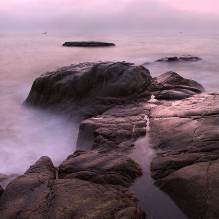 Beautiful Sunset Over The Seaの写真素材