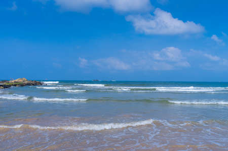 Tropical beach in Sri Lankaの写真素材