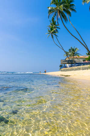 Tropical beach in Sri Lankaの写真素材