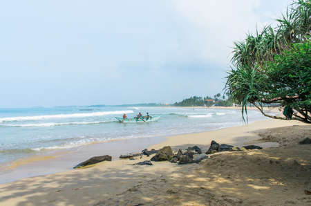 Bentota beach in Sri Lankaの写真素材
