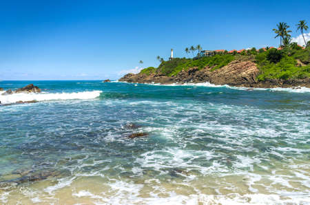 Tropical beach in Sri Lankaの写真素材
