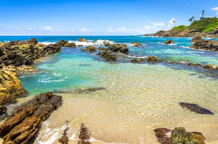Tropical beach in Sri Lankaの写真素材