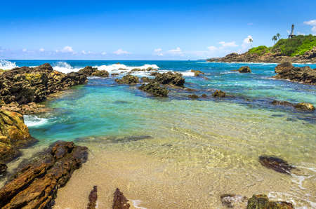 Tropical beach in Sri Lankaの写真素材
