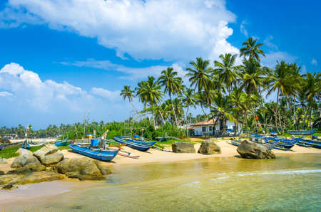 Sri Lanka beach. Hikkaduwa.の写真素材