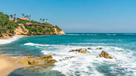 Tropical beach in Sri Lankaの写真素材