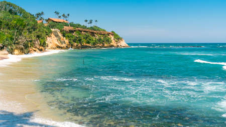 Tropical beach in Sri Lankaの写真素材