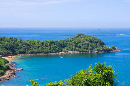 Tropical beach in Sri Lanka, Jungle Beach, Galleの写真素材