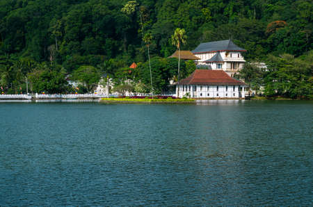 Temple of the Sacred Tooth Relic (Sri Dalada Maligawa) is a Buddhist temple situated in Kandy, Sri Lanka.の写真素材