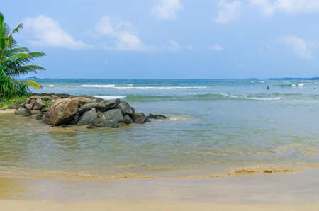 Tropical beach in Sri Lankaの写真素材