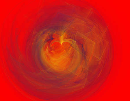 fractal illustration of red tunnelの写真素材