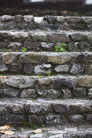 old stone stairwayの写真素材
