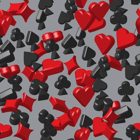 Card Symbols Seamless Patternのイラスト素材