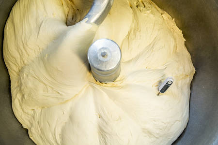Making of bakery products in bakery shop