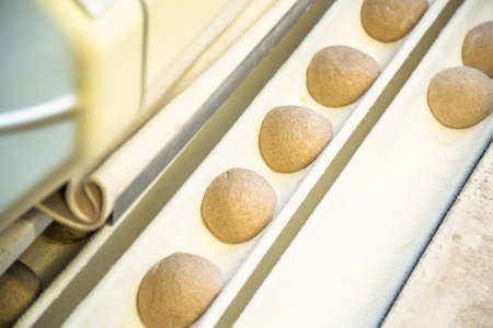 Making of bakery products in bakery shop