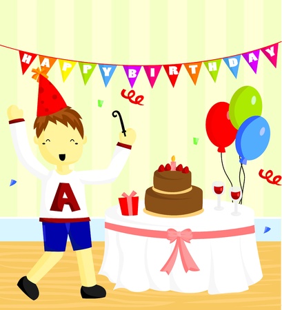 Birthday Partyのイラスト素材