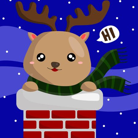 Snow Deerのイラスト素材
