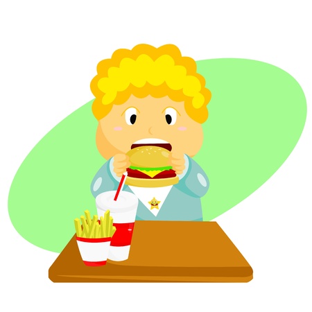 Burger Kidのイラスト素材