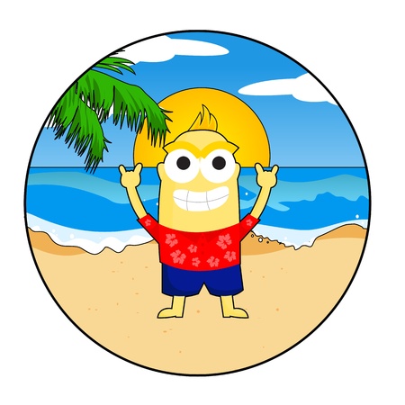Beach Kidのイラスト素材