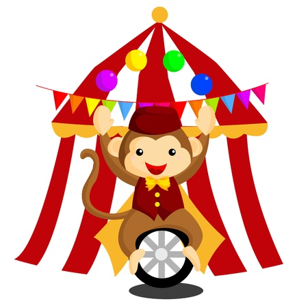 Circus Monkeyのイラスト素材