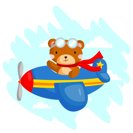 Flying Bearのイラスト素材