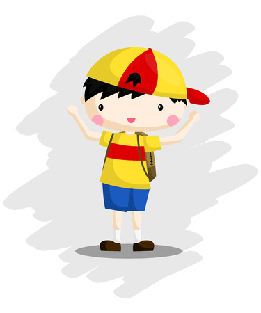 Happy Boyのイラスト素材