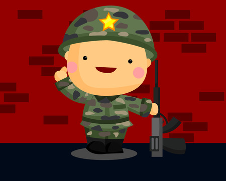 Soldierのイラスト素材