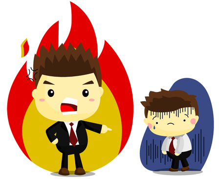 Scolded by Bossのイラスト素材