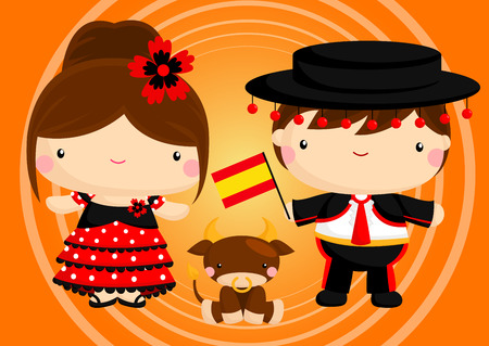 Spain Traditional Costumeのイラスト素材
