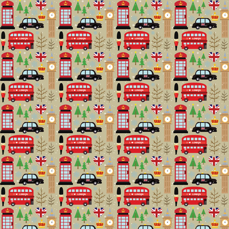 London Winter Backgroundのイラスト素材