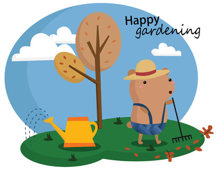 Happy Gardeningのイラスト素材