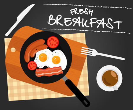 Fresh Breakfastのイラスト素材