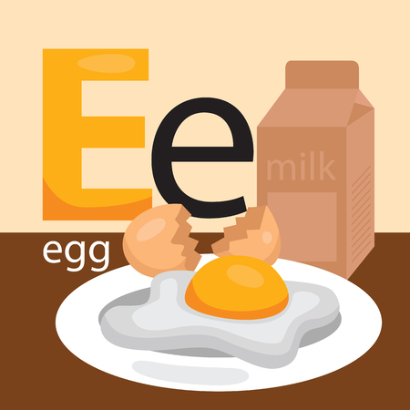 E for Eggsのイラスト素材