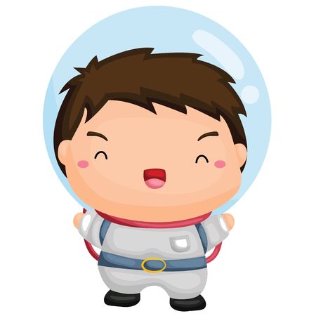 Cute Little Astronautのイラスト素材