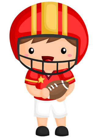 American Football Playerのイラスト素材