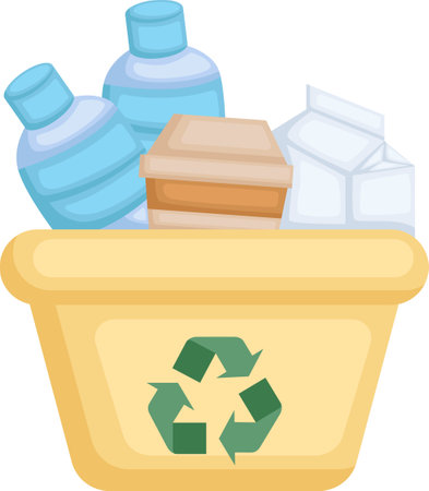 a vector of recycle binのイラスト素材