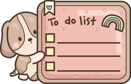 a vector of a to do listのイラスト素材