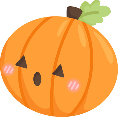 a vector of a cute pumpkinのイラスト素材